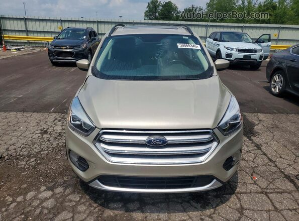 1FMCU9HDXJUD56409 2018 FORD ESCAPE Gold Front view