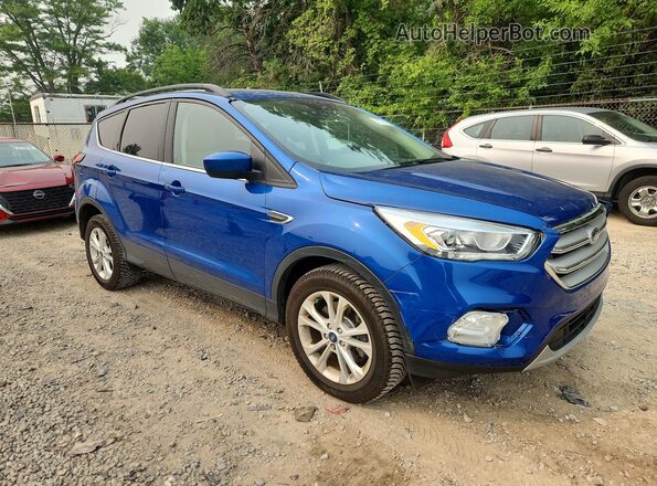 1FMCU9HDXKUA93839 2019 FORD ESCAPE Blue Przód prawy