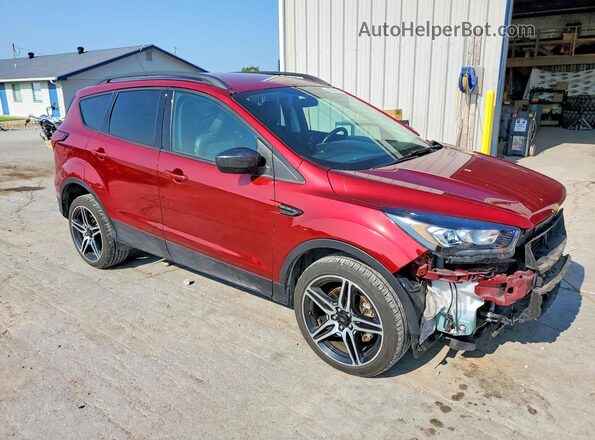 1FMCU9HDXKUB20862 2019 FORD ESCAPE Maroon Передня права чверть