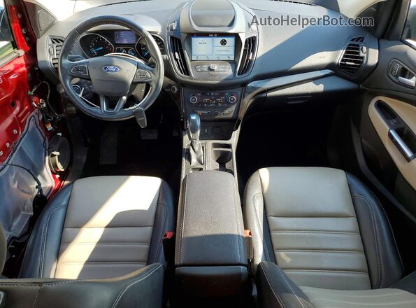 1FMCU9HDXKUB20862 2019 FORD ESCAPE Maroon Вид панелі приладів