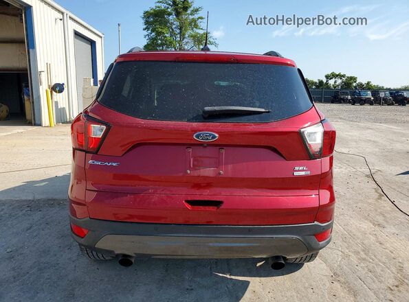 1FMCU9HDXKUB20862 2019 FORD ESCAPE Maroon Вид ззаду