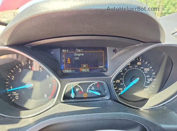 1FMCU9J90HUD45662 2017 FORD ESCAPE Red Vista del cuadro de instrumentos