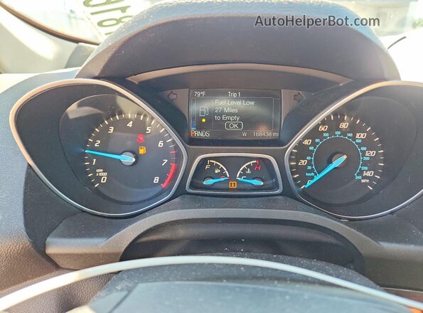 1FMCU9J91GUA08478 2016 FORD ESCAPE Серый Вид щитка приборов