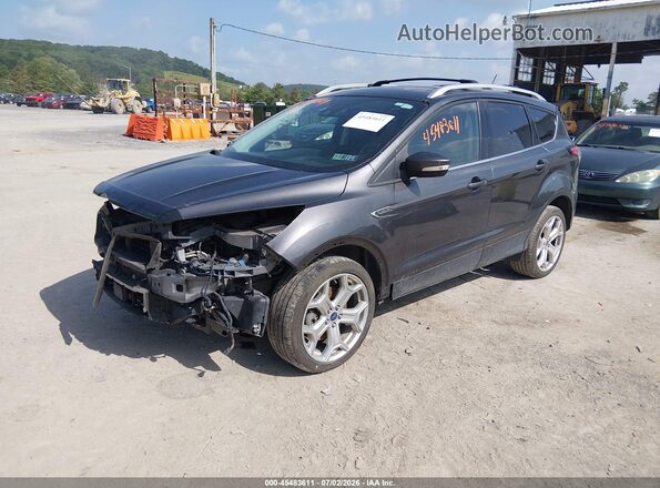 1FMCU9J91JUB02805 2018 FORD ESCAPE Серый Передняя левая четверть