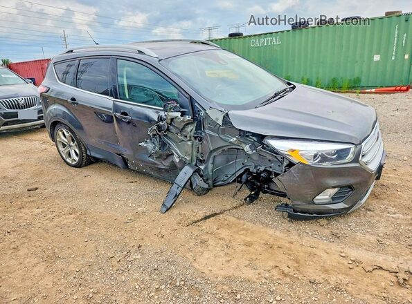 1FMCU9J91JUB98757 2018 FORD ESCAPE Gray Delantero derecho