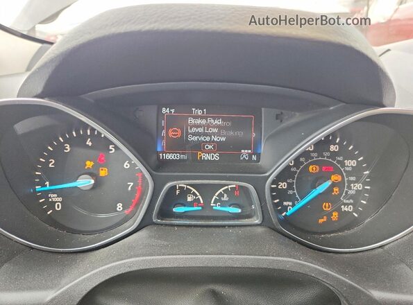 1FMCU9J91JUB98757 2018 FORD ESCAPE Gray Vista del cuadro de instrumentos