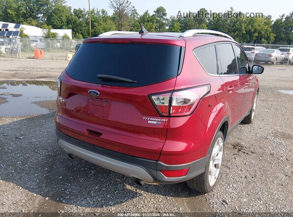 1FMCU9J92JUD55356 2018 FORD ESCAPE Красный Задняя правая четверть