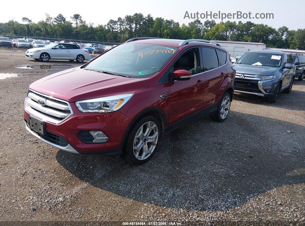 1FMCU9J92JUD55356 2018 FORD ESCAPE Красный Передняя левая четверть