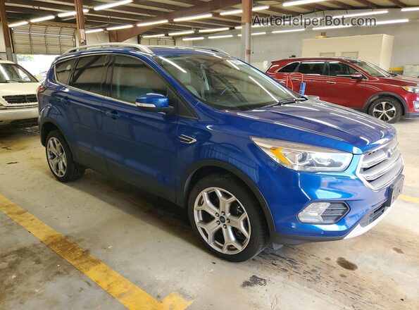 1FMCU9J93HUD86982 2017 FORD ESCAPE Blue Przód prawy