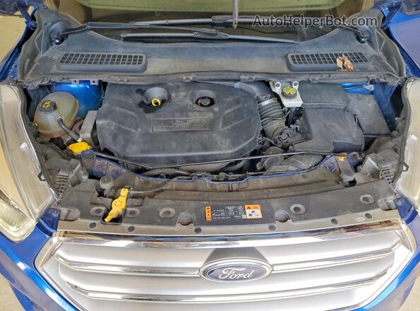 1FMCU9J93HUD86982 2017 FORD ESCAPE Blue Widok komory silnika