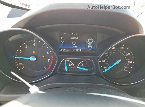1FMCU9J93JUC49191 2018 FORD ESCAPE Black Instrument cluster view