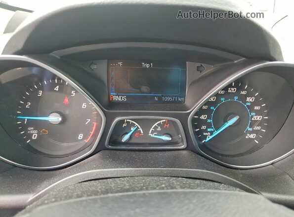 1FMCU9J94GUB77149 2016 FORD ESCAPE Серый Вид щитка приборов