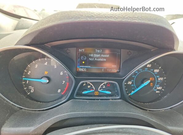 1FMCU9J94GUC70639 2016 FORD ESCAPE Red Вид щитка приладів