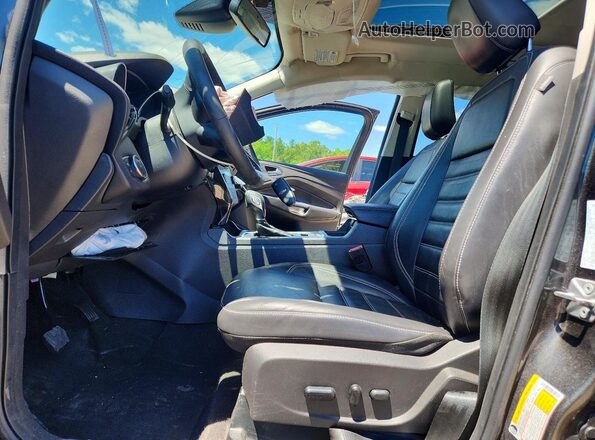 1FMCU9J94KUB51143 2019 FORD ESCAPE Gray წინა სალონის ხედი
