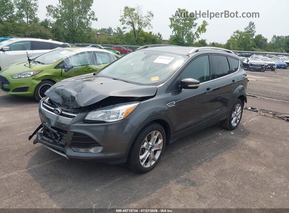 1FMCU9J95GUB12889 2016 FORD ESCAPE Gray Առջևի ձախ երեք քառորդ տեսարան
