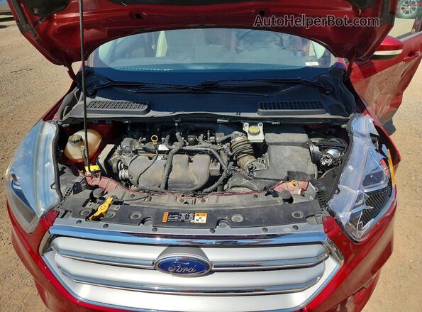 1FMCU9J96HUB01286 2017 FORD ESCAPE Red Engine compartment view