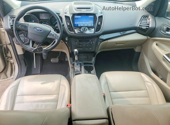 1FMCU9J96HUD47464 2017 FORD ESCAPE Gold წინა პანელის ხედი