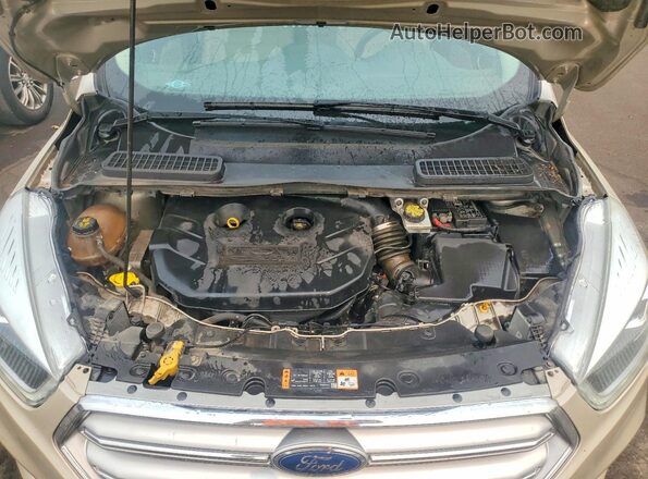 1FMCU9J96HUD47464 2017 FORD ESCAPE Gold ძრავის განყოფილების ხედი