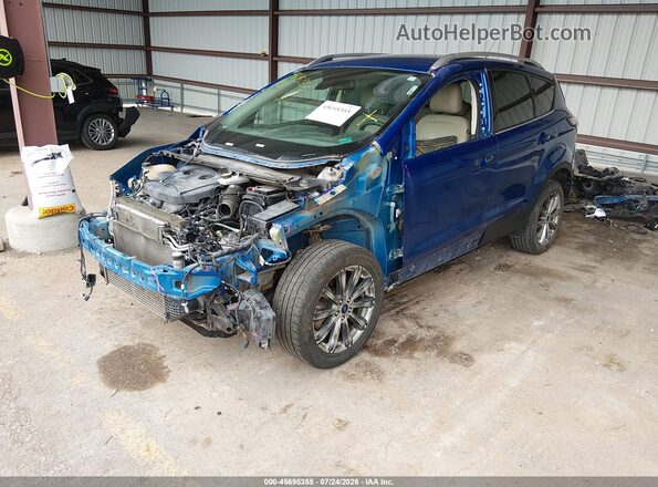 1FMCU9J96HUE57575 2017 FORD ESCAPE Blue Front left