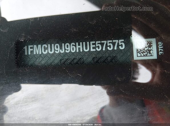 1FMCU9J96HUE57575 2017 FORD ESCAPE Blue Engine compartment view