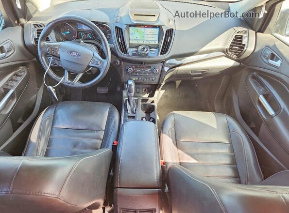 1FMCU9J96JUB40420 2018 FORD ESCAPE Black Вид панелі приладів