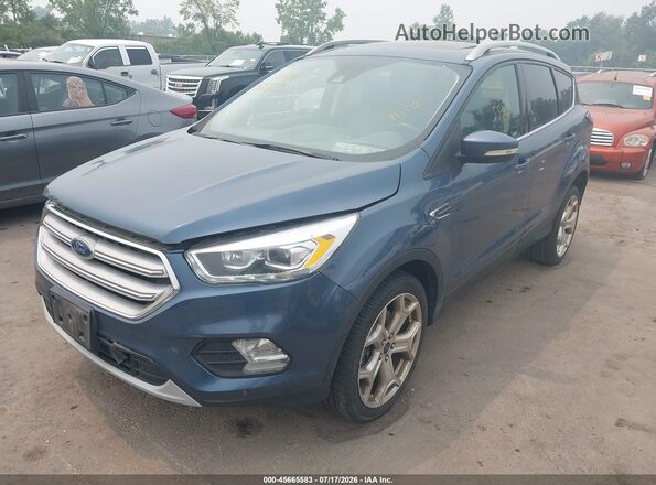 1FMCU9J96JUB59582 2018 FORD ESCAPE Blue Передня ліва чверть