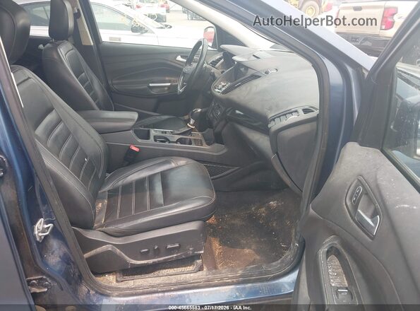 1FMCU9J96JUB59582 2018 FORD ESCAPE Blue Вид салону спереду