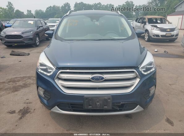 1FMCU9J96JUB59582 2018 FORD ESCAPE Blue Вид щитка приладів
