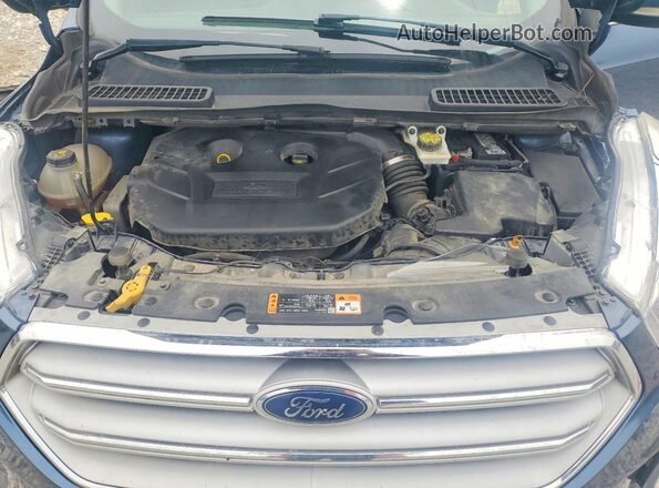 1FMCU9J96JUB87639 2018 FORD ESCAPE Blue Vista del compartimento del motor