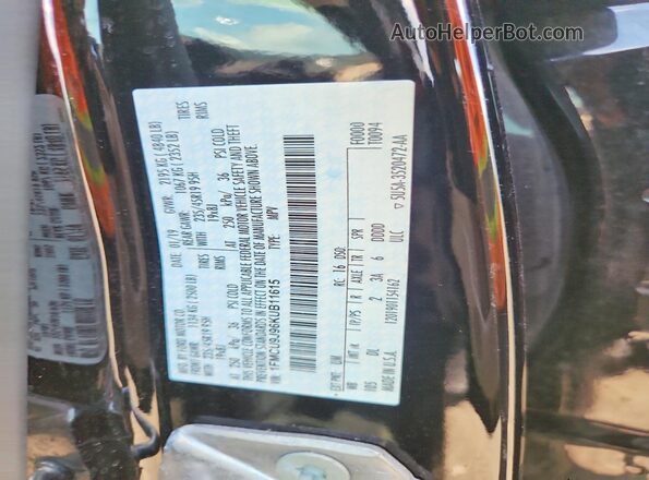 1FMCU9J96KUB11615 2019 FORD ESCAPE Black Вид наклейки з VIN-кодом