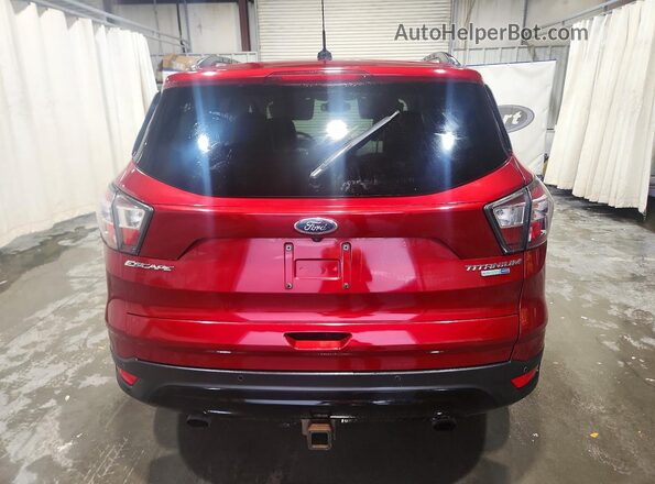 1FMCU9J97HUA99838 2017 FORD ESCAPE Red უკანა ხედი