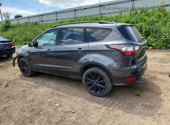 1FMCU9J97JUC21376 2018 FORD ESCAPE Gray Trasero izquierdo
