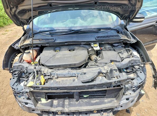 1FMCU9J97JUC21376 2018 FORD ESCAPE Gray Vista del compartimento del motor