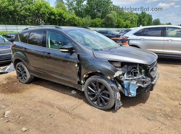 1FMCU9J97JUC21376 2018 FORD ESCAPE Gray Delantero derecho