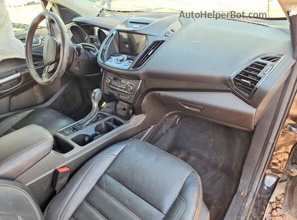 1FMCU9J98HUC49892 2017 FORD ESCAPE Black Widok deski rozdzielczej