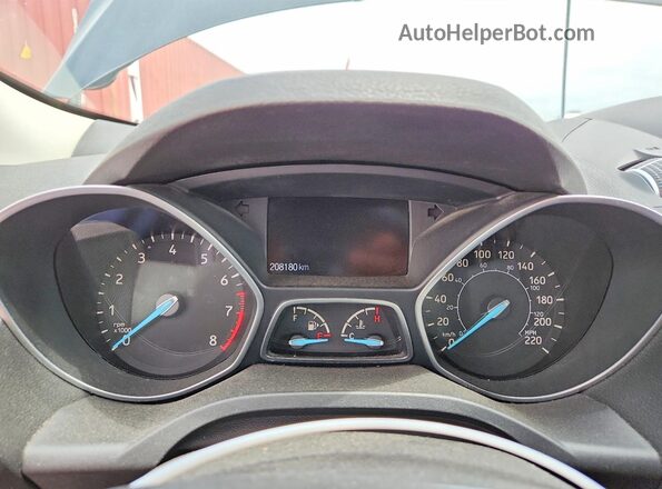 1FMCU9J98HUD00131 2017 FORD ESCAPE Black ხელსაწყოთა პანელის ხედი