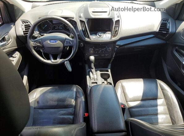 1FMCU9J98HUD56814 2017 FORD ESCAPE Gray Dashboard view