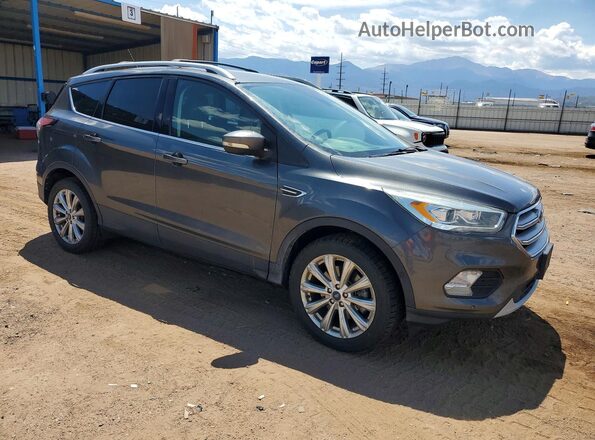 1FMCU9J98JUA55840 2018 FORD ESCAPE Gray Delantero derecho