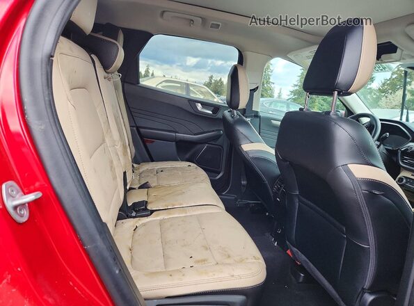 1FMCU9J98NUA08328 2022 FORD ESCAPE Красный Вид задней части салона