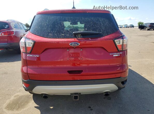 1FMCU9J99JUD04999 2018 FORD ESCAPE Красный Вид сзади