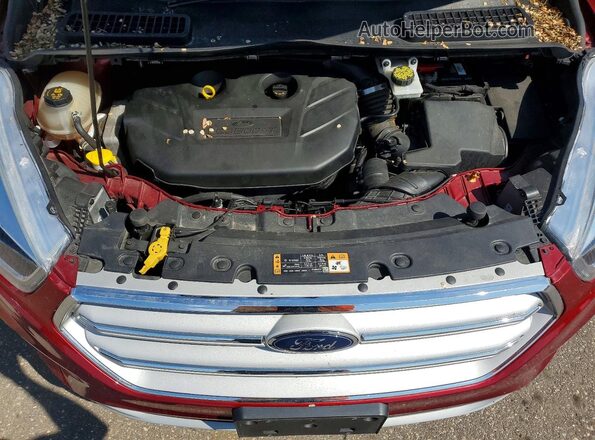 1FMCU9J99JUD04999 2018 FORD ESCAPE Красный Вид подкапотного пространства