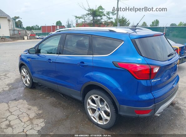 1FMCU9J99KUB48822 2019 FORD ESCAPE Blue Задня ліва чверть