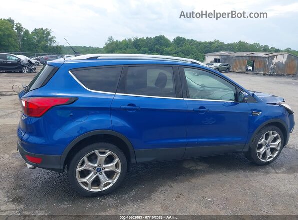 1FMCU9J99KUB48822 2019 FORD ESCAPE Blue Вид задньої частини салону