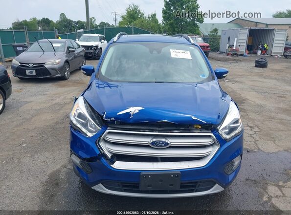 1FMCU9J99KUB48822 2019 FORD ESCAPE Blue Вид щитка приладів