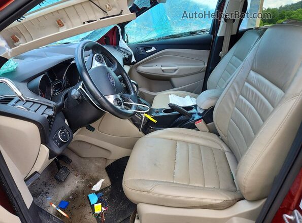 1FMCU9J9XGUA14070 2016 FORD ESCAPE Темно-бордовый Вид салона спереди