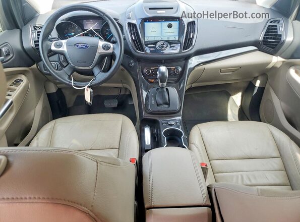 1FMCU9J9XGUA36604 2016 FORD ESCAPE Gray Dashboard view