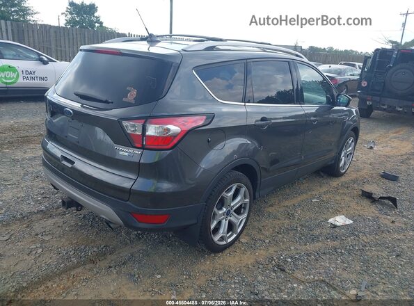 1FMCU9J9XJUC43582 2018 FORD ESCAPE Серый Задняя правая четверть