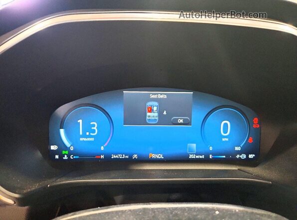 1FMCU9JA3PUB45089 2023 FORD ESCAPE Black Instrument cluster view