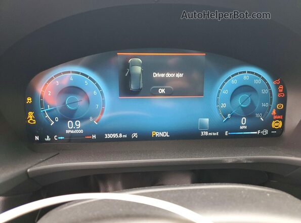 1FMCU9JA4SUB45255 2025 FORD ESCAPE Charcoal Instrument cluster view