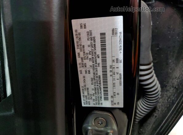 1FMCU9JA8PUB42589 2023 FORD ESCAPE Black Вид підкапотного простору